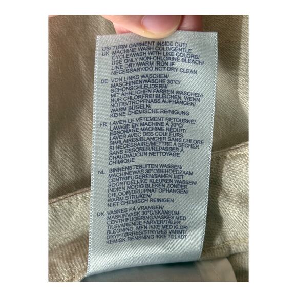 NYDJ Shorts relaxed linen casual tan size 4 - Picture 5 of 6